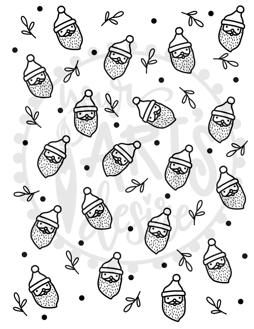 Santa Repeating Pattern