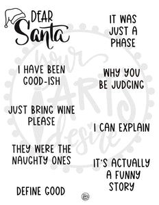 Dear Santa Phrases