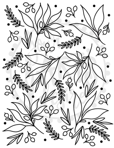 Winter Greenery Pattern