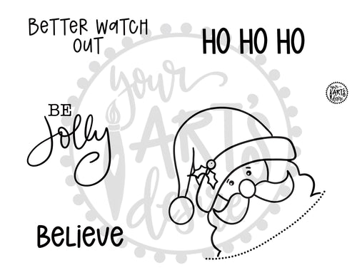 Peek-a-boo Santa