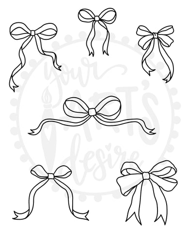 Bows- Coloring Book