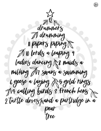 12 Days of Christmas Tree