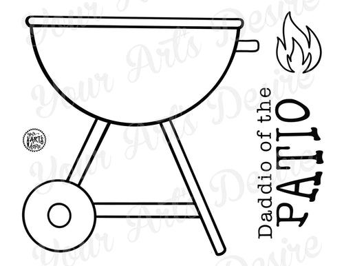 Coloring Book Grill - Daddio of the Patio
