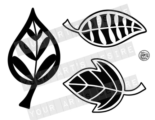Three Big Leaves