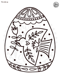 Folk Art Bird/Egg