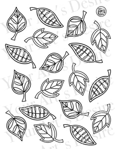 Whimsy Leaves Repeating Pattern