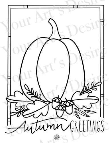 Coloring Book Pumpkin