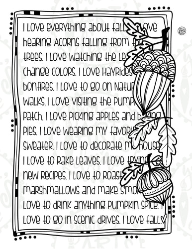 I Love Everything About Fall
