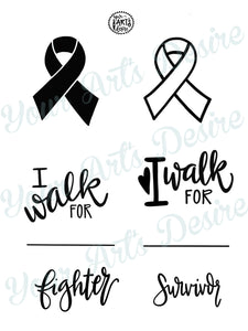 Cancer Ribbon / Walk for Life Events