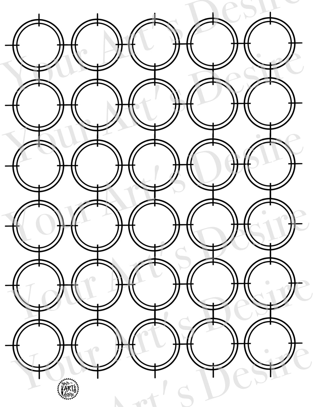 repeat-modern-circle-pattern-your-art-s-desire-studio for Free Printable 1 Inch Circle Template Printable Repeat Modern Circle Pattern – Your Art's Desire Studio for Free Printable 1 Inch Circle Template Printable