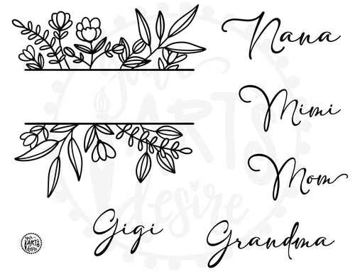 Floral Banner with Special Titles