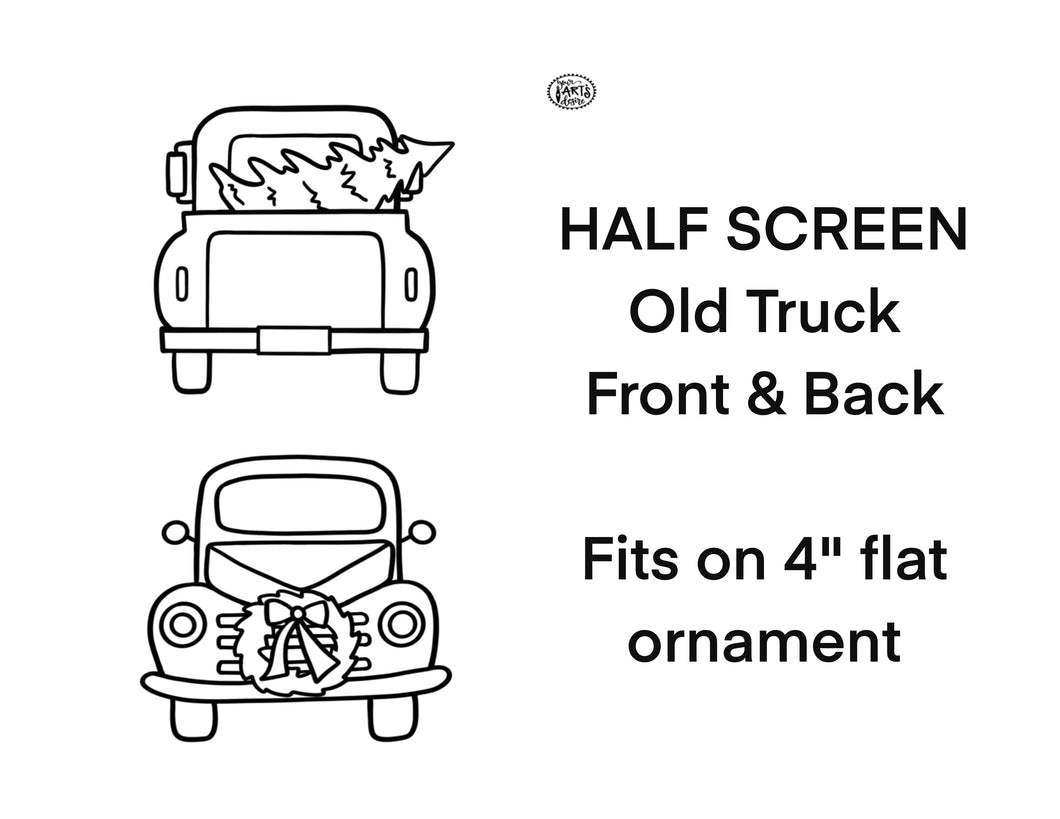 Half Screen - Holiday Old Truck