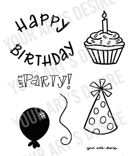 Birthday - Rimmed Plate