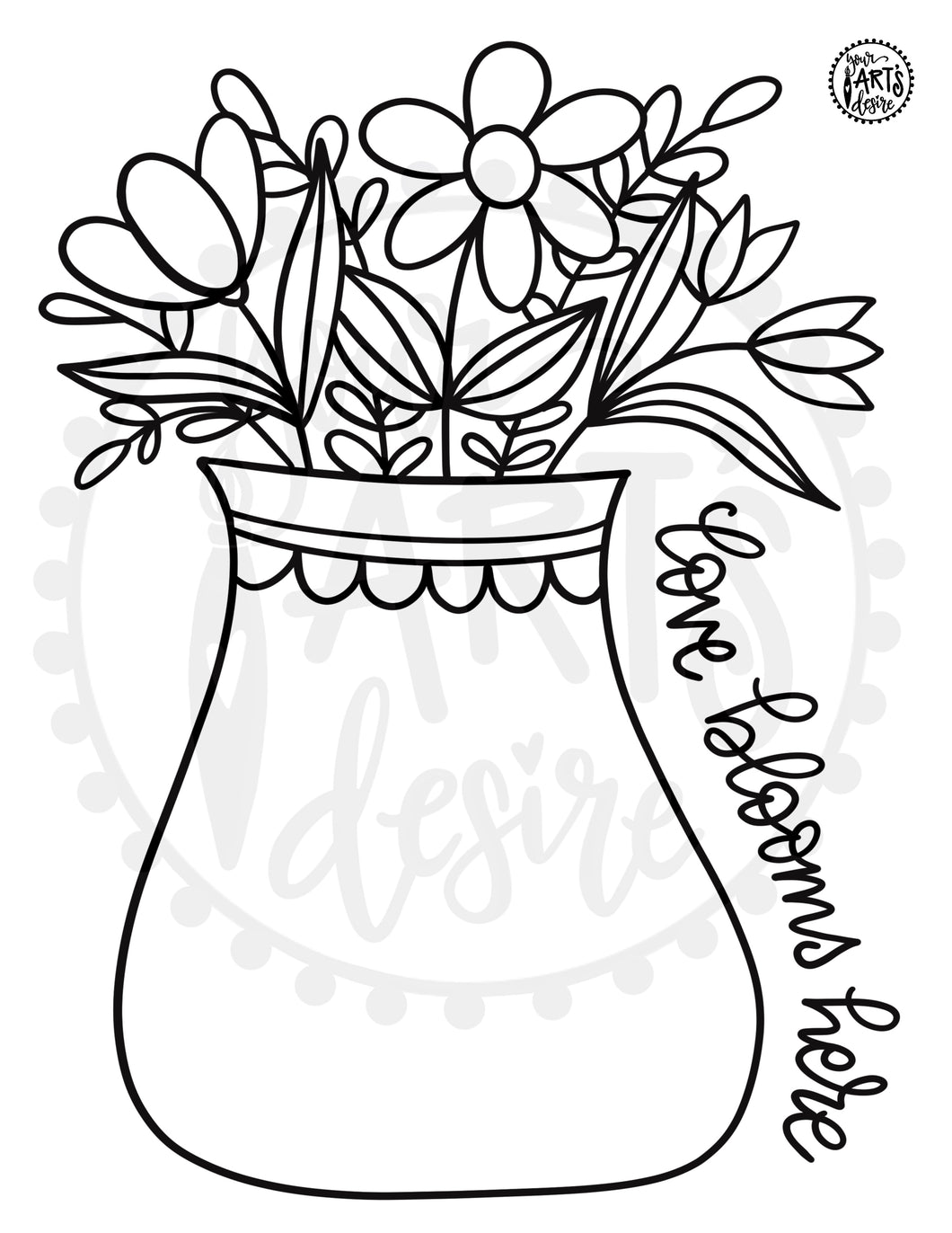 Handprint Vase