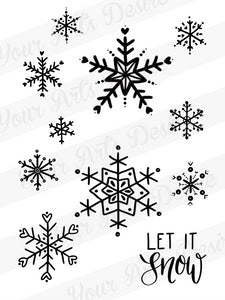 Snowflakes/Let It Snow Silkscreen