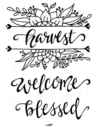 Harvest-Blessed-Welcome Fall Silkscreen
