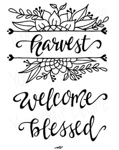 Harvest-Blessed-Welcome Fall Silkscreen