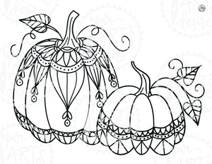 Doodled Pumpkins