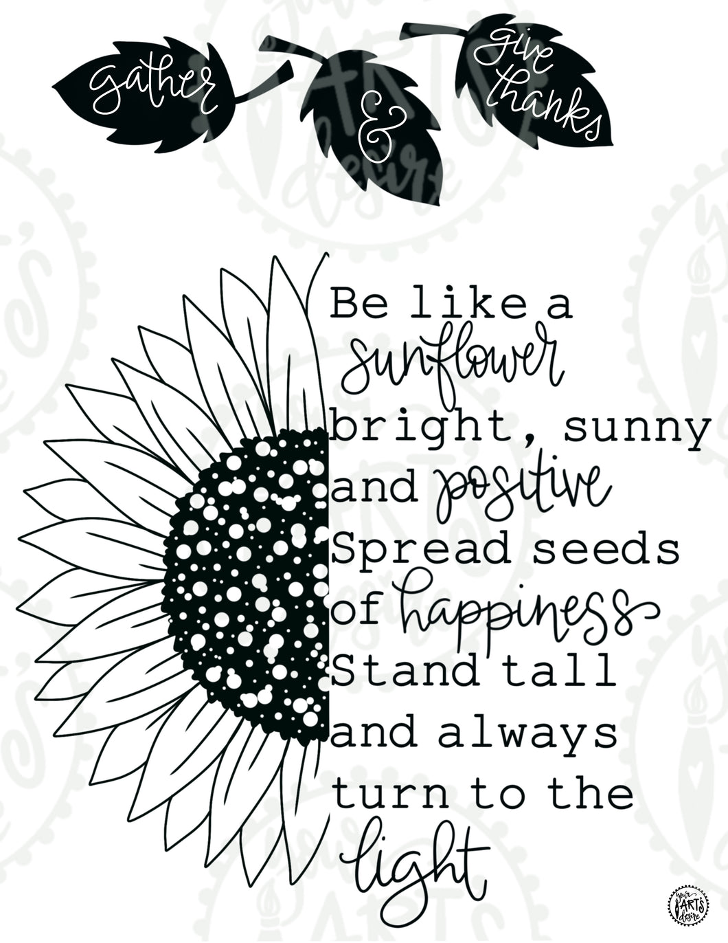 Sunflower Saying
